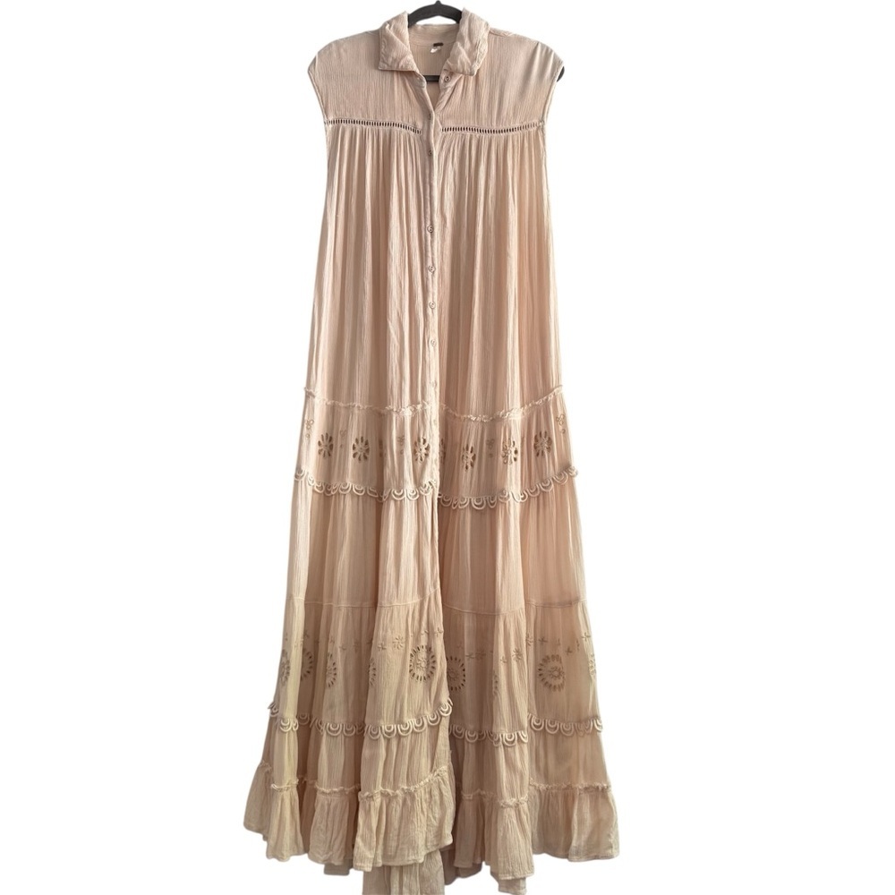 Free People Pretty Cozy‎ Maxi Dress Size S - Picture 5 of 11